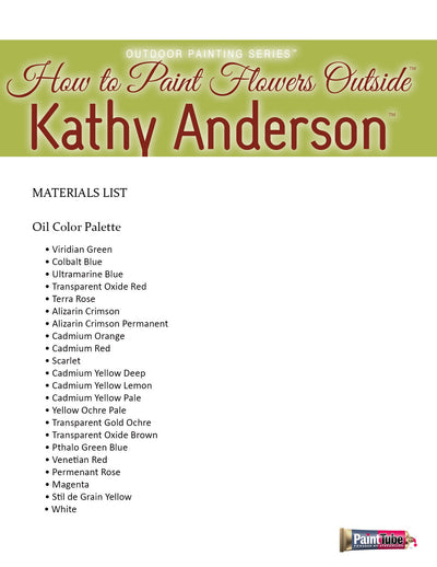Kathy Anderson: How to Paint Flowers Outside