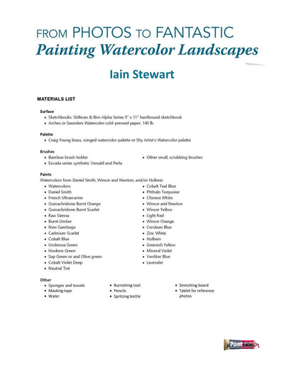 Iain Stewart: From Photos to Fantastic - Painting Watercolor Landscapes