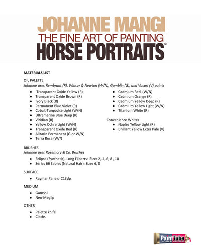 Johanne Mangi: The Fine Art of Painting Horse Portraits