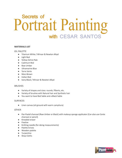 Cesar Santos: Secretos de la pintura de retrato