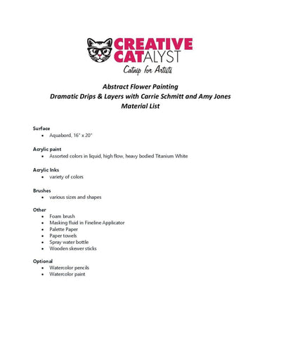 Carrie Schmitt and Amy Jones: Abstract Flower Painting