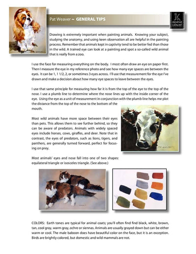 Pat Weaver: Animal Portraits in Watermedia