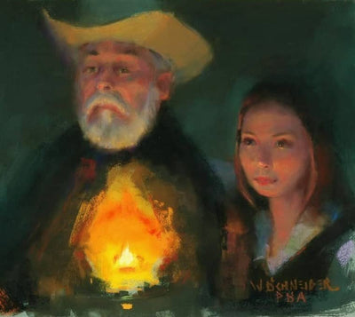 William A. Schneider: Inner Flame (Pastel)