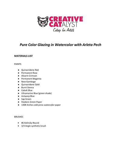 Arleta Pech: Pure Color Glazing in Watercolor