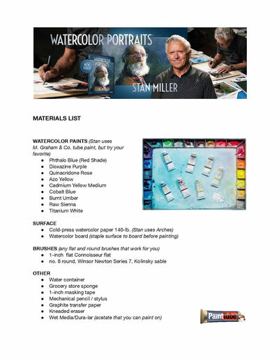 Stan Miller: Watercolor Portraits