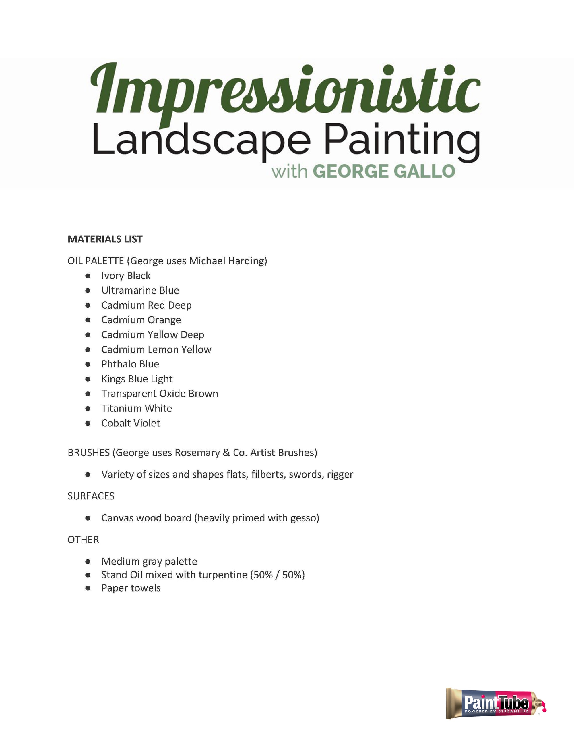 George Gallo: Impressionistic Landscape Painting