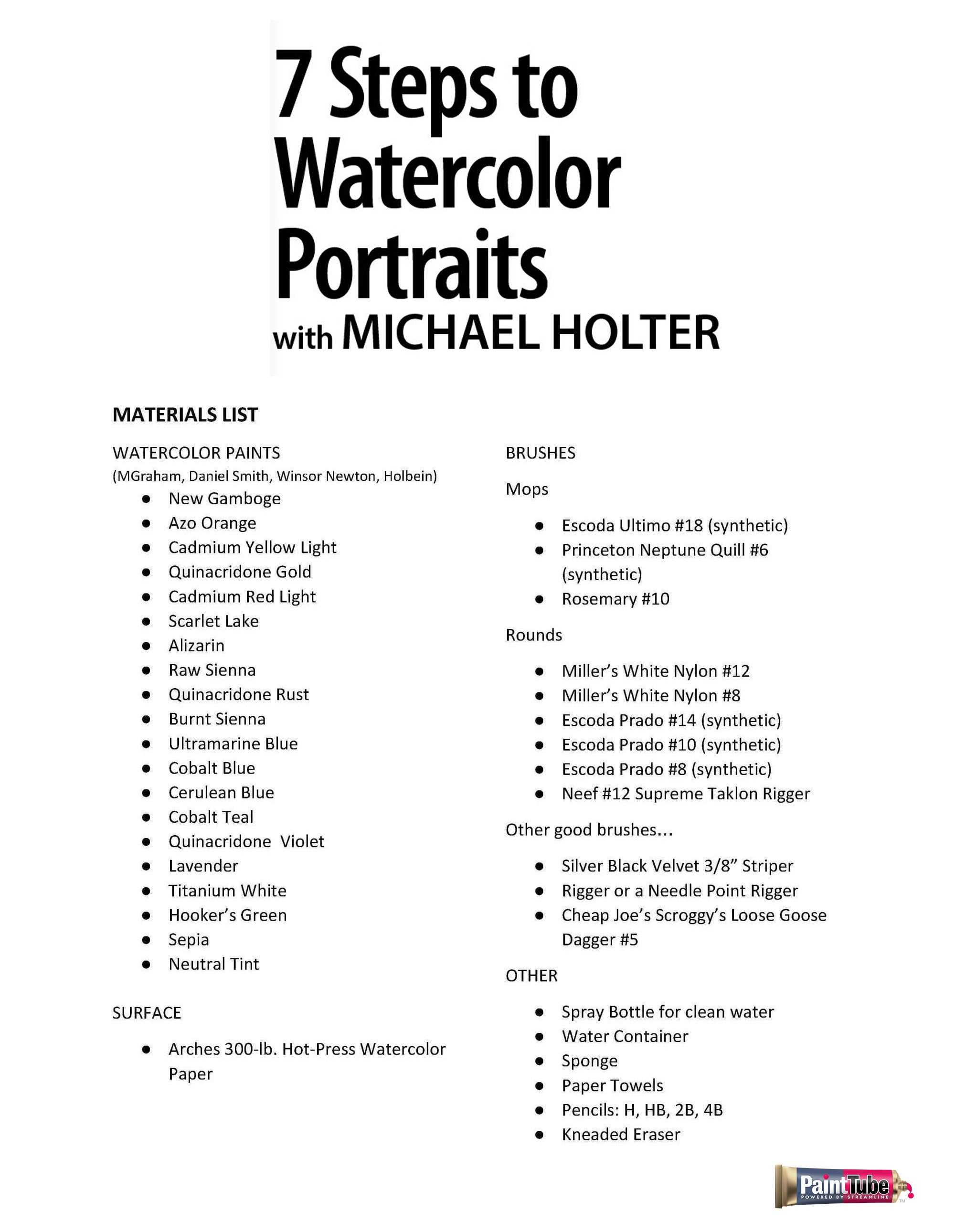Watercolor Beginner Bundle