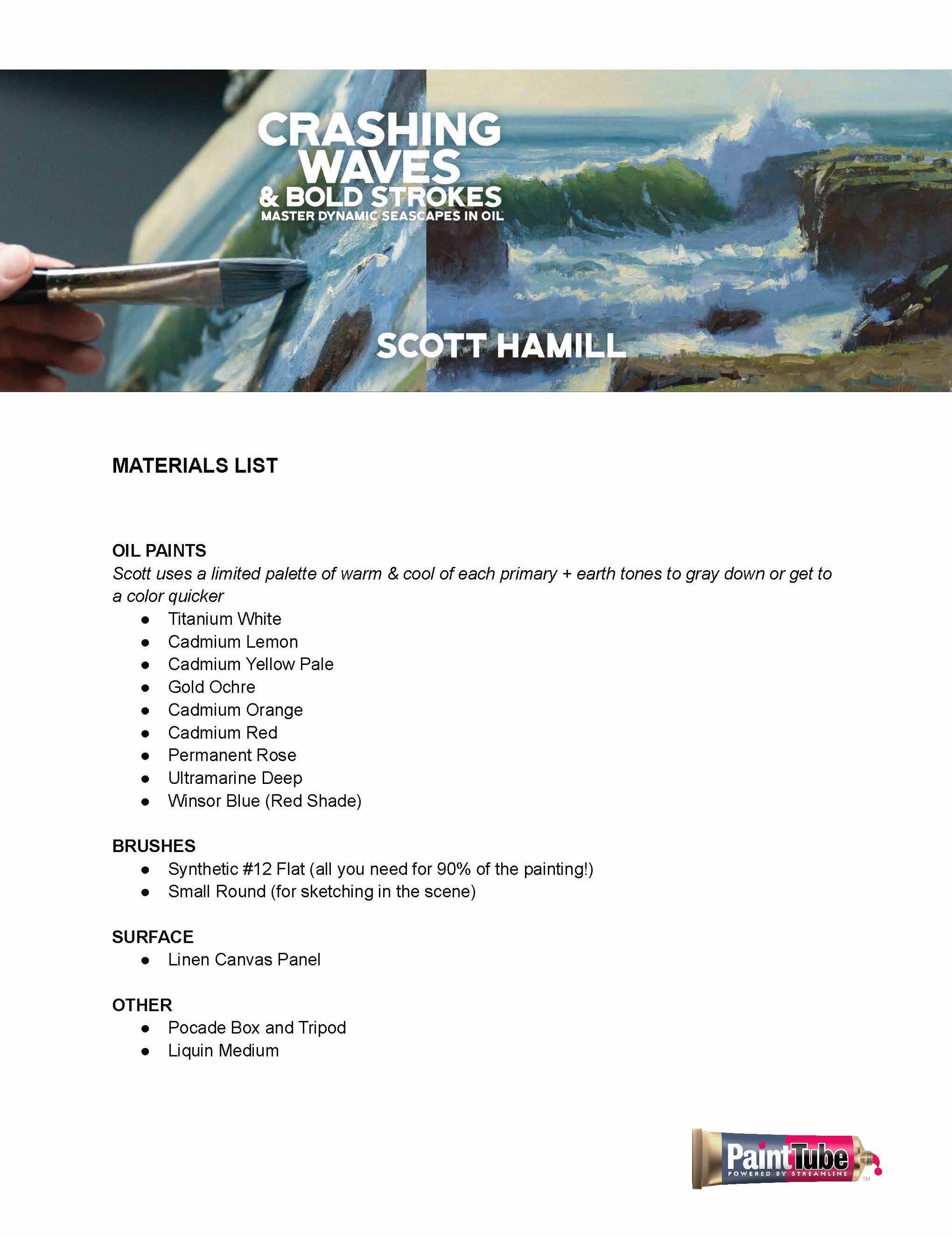 Scott Hamill: Crashing Waves & Bold Strokes - Master Dynamic Seascapes in Oil