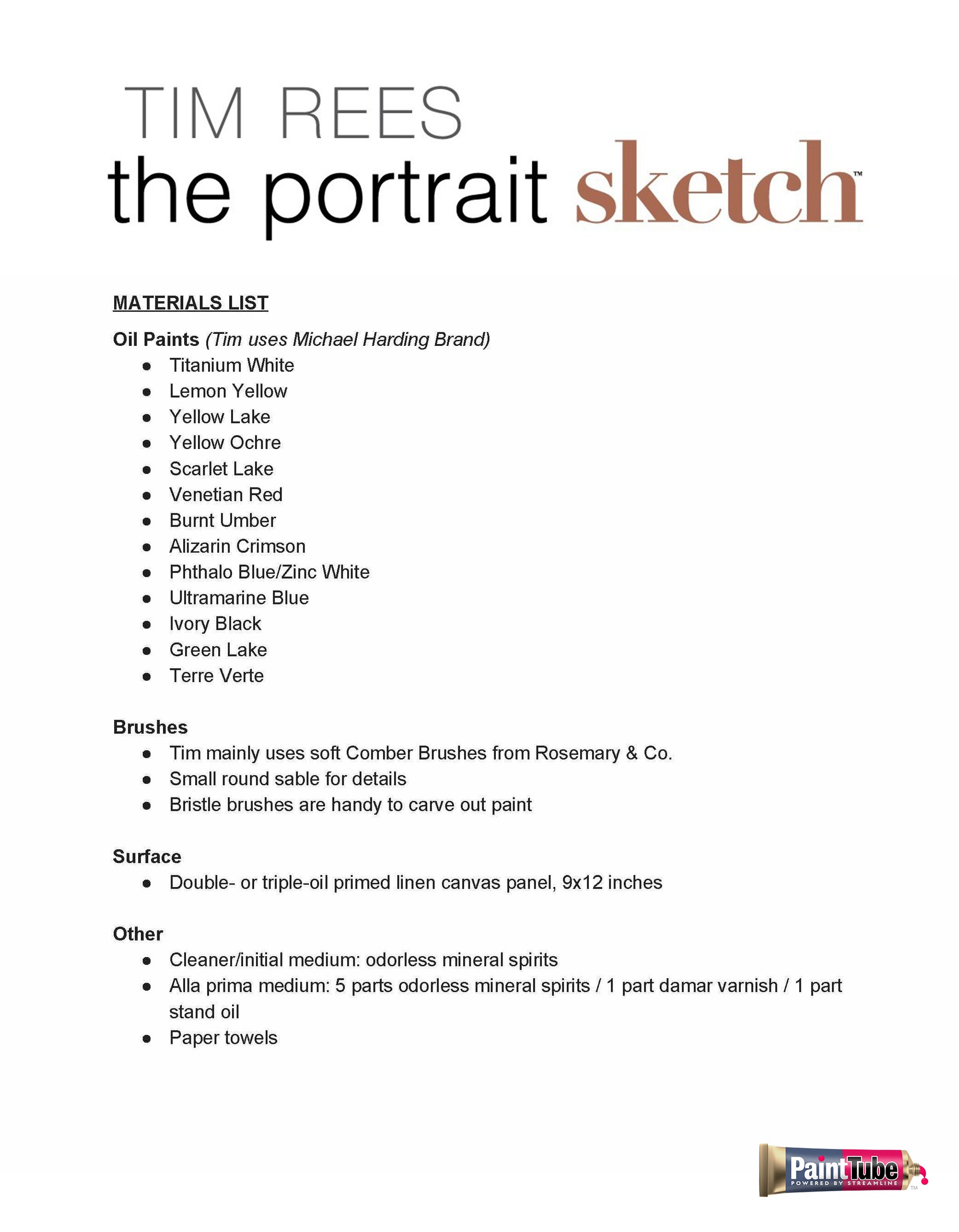 Tim Rees: The Portrait Sketch