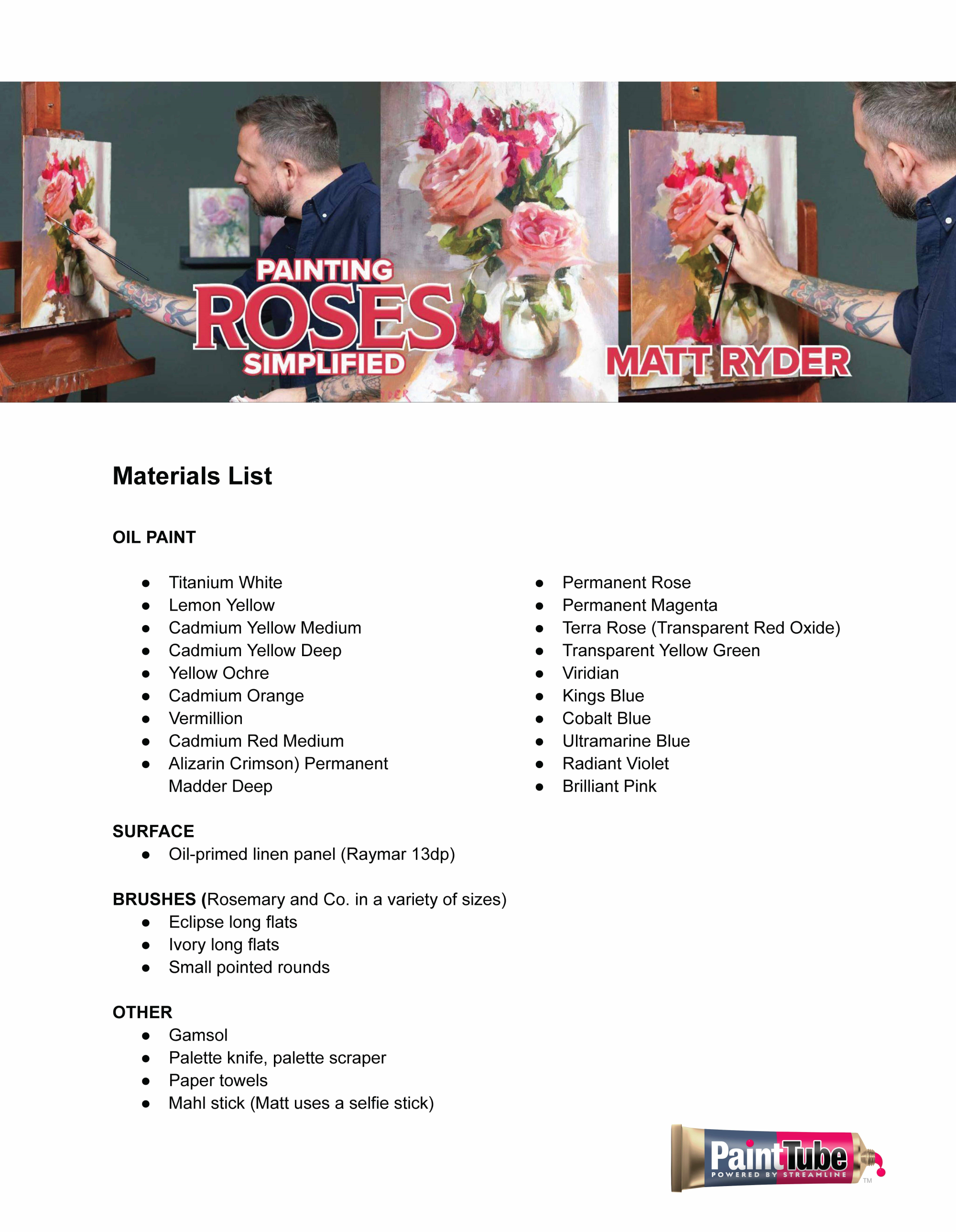 Matt Ryder: Painting Roses Simplified