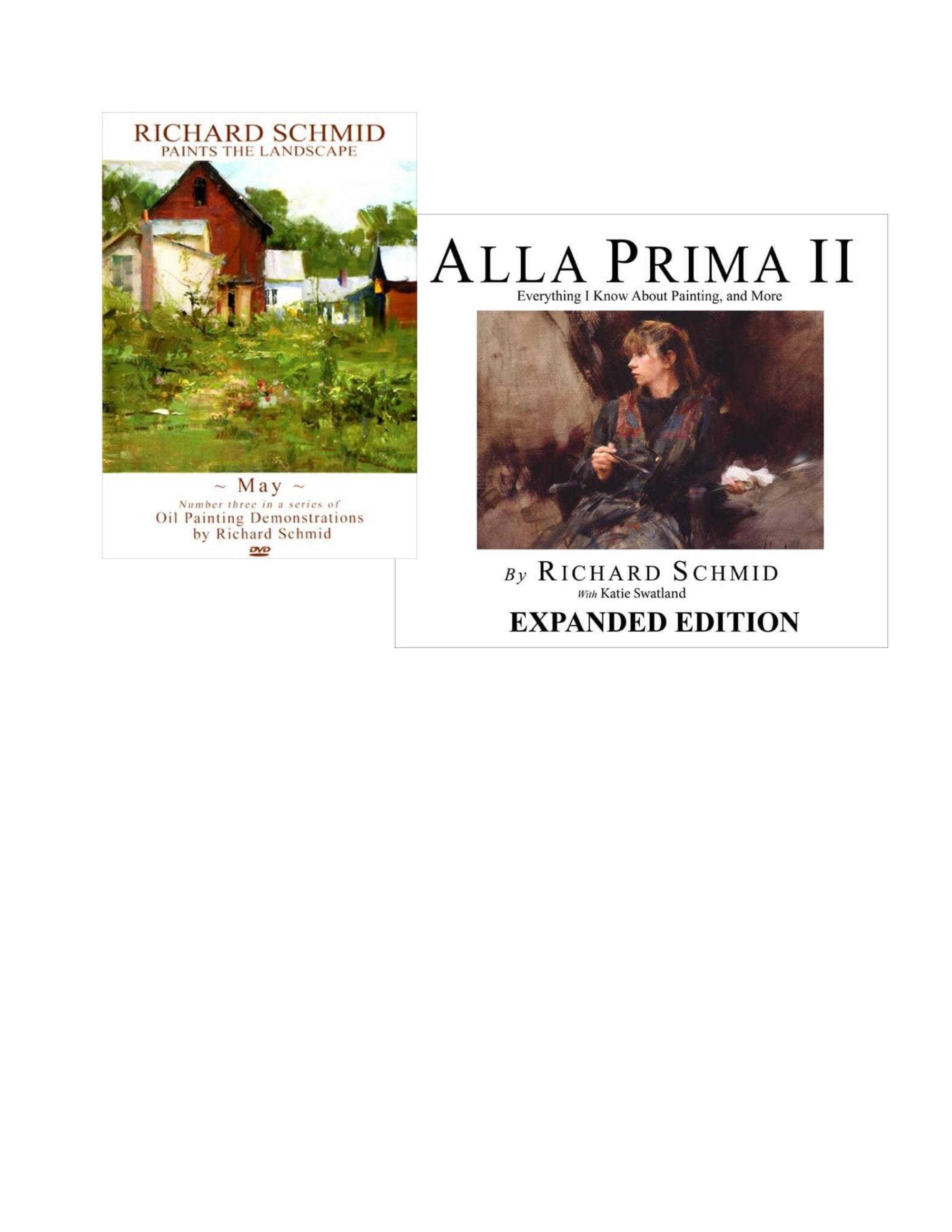 Richard Schmid: May DVD/Alla Prima II (Expanded Edition) Book Bundle