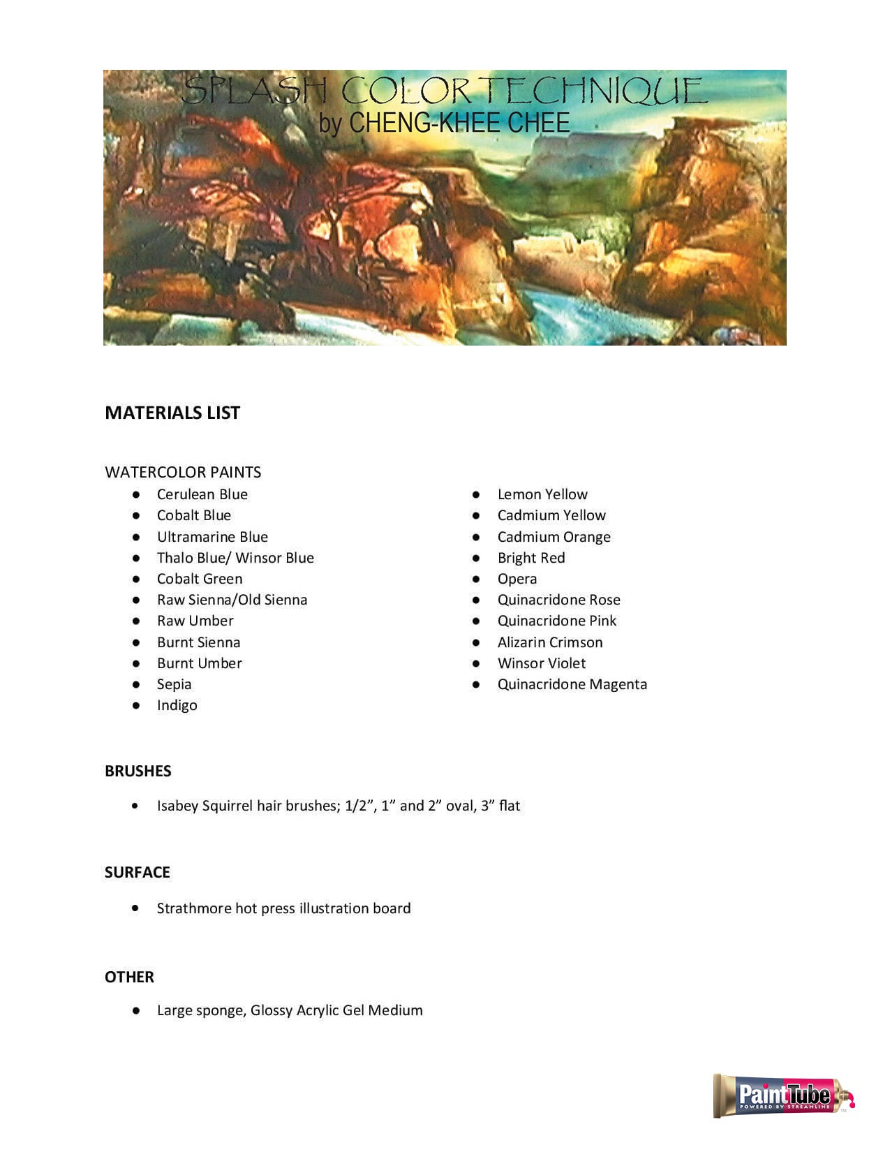 Cheng-Khee Chee: Splash Color Technique