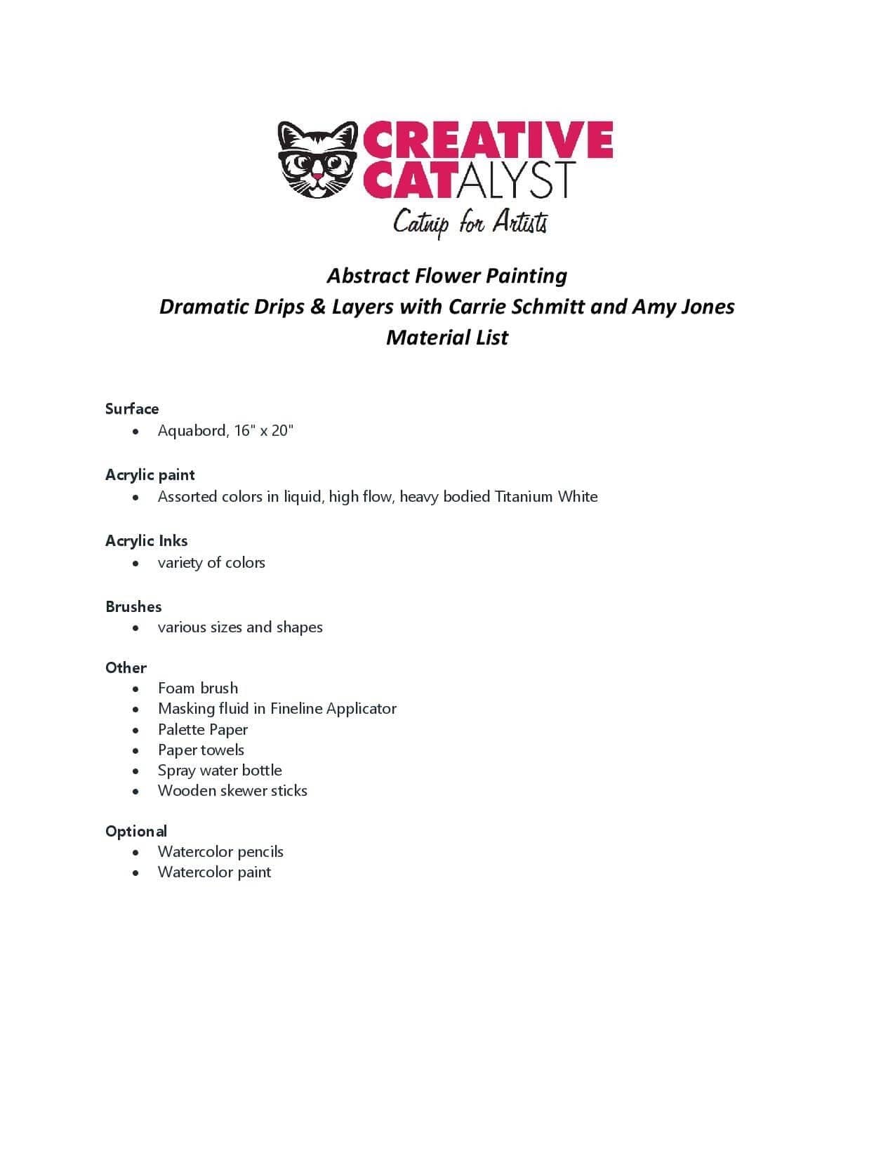 Carrie Schmitt and Amy Jones: Abstract Flower Painting