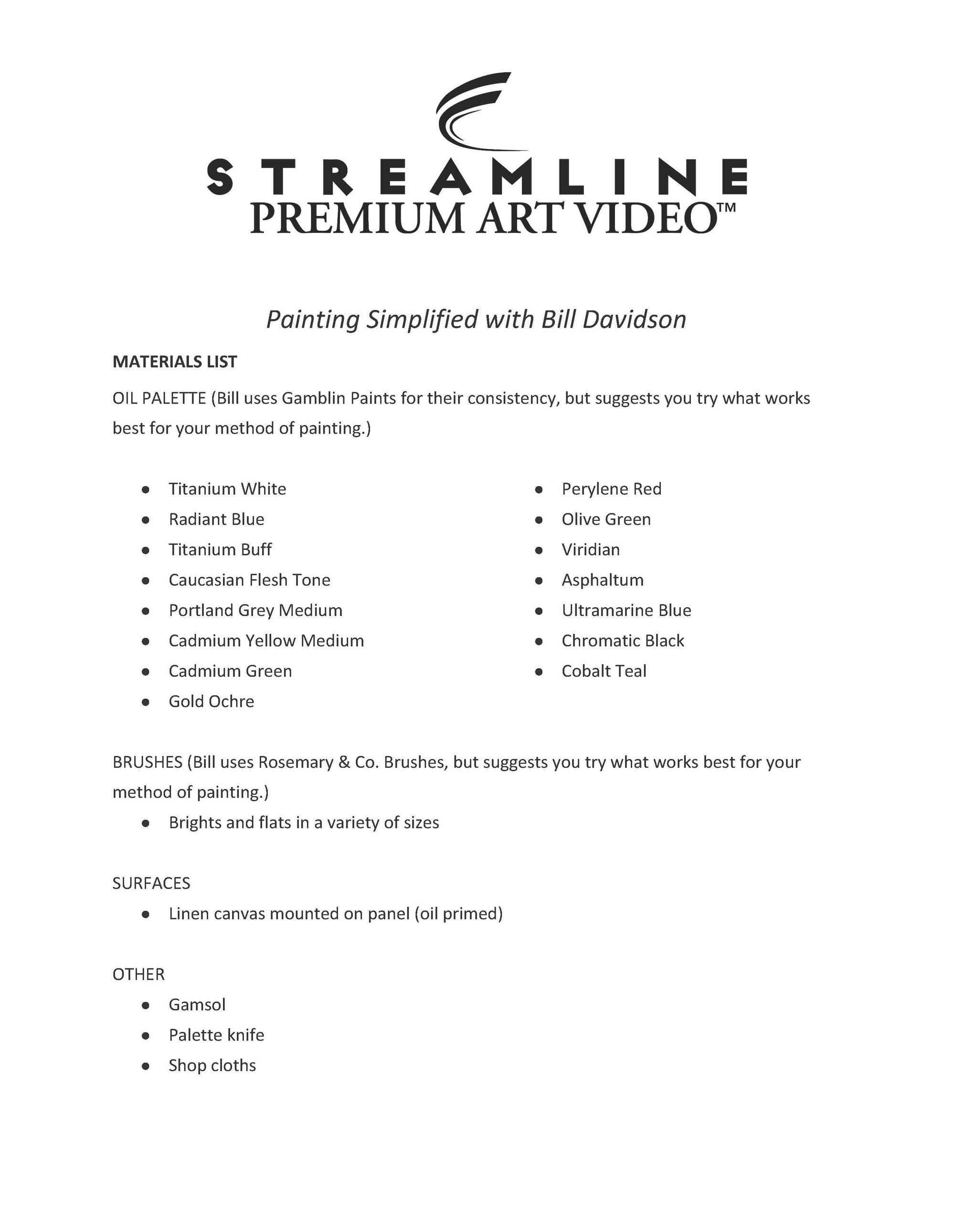 Bill Davidson Combo Set