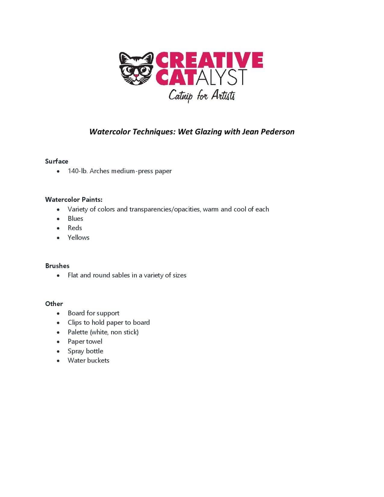 Jean Pederson: Wet Glazing Watercolor Portrait