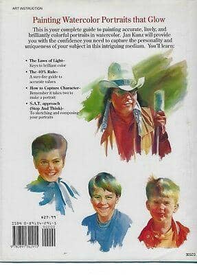 Jan Kunz: Painting Watercolor Portraits that Glow Hard Cover Book